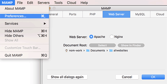 如何Mac上使用MAMP在本地安装WordPress